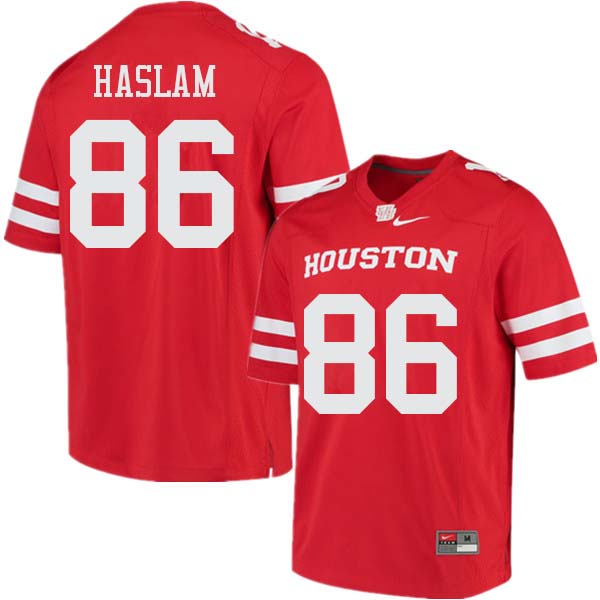 Men #86 Payton Haslam Houston Cougars College Football Jerseys Sale-Red - Click Image to Close